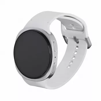 Smartwatch Samsung Galaxy Watch 8 44 mm ασημί, 1,5 ίντσες AMOLED 480x480, 5 ATM, GPS, 32 GB, 435 mAh