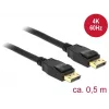 Καλώδιο DisplayPort DeLOCK 85506 0,5 m μαύρο