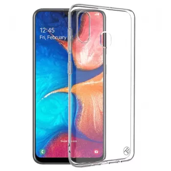 Θήκη σιλικόνης Tellur για Samsung Galaxy A20, διαφανής, μαλακή θήκη προστασίας