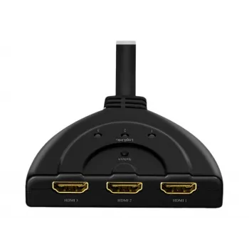 LogiLink - Διαχωριστής/Διακόπτης βίντεο/ήχου - 3 x HDMI - Desktop