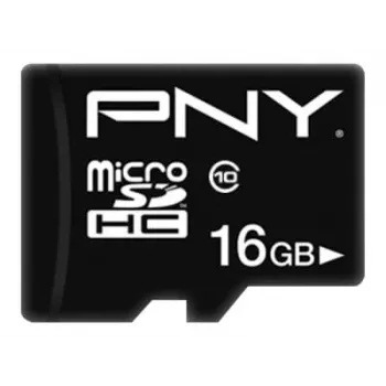 MicroSDHC PNY 16GB Class 10 μαύρο P-SDU16G10PPL-GE