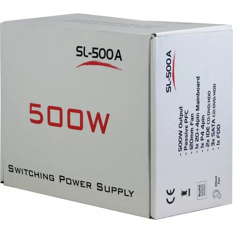 Τροφοδοτικό Inter-Tech SL-500W(A) 500W ATX μη-αρθρωτό
