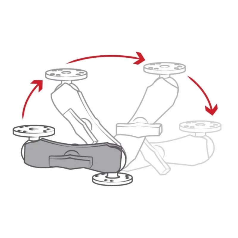Βραχίονας διπλής βάσης RAM Mounts RAM-201U