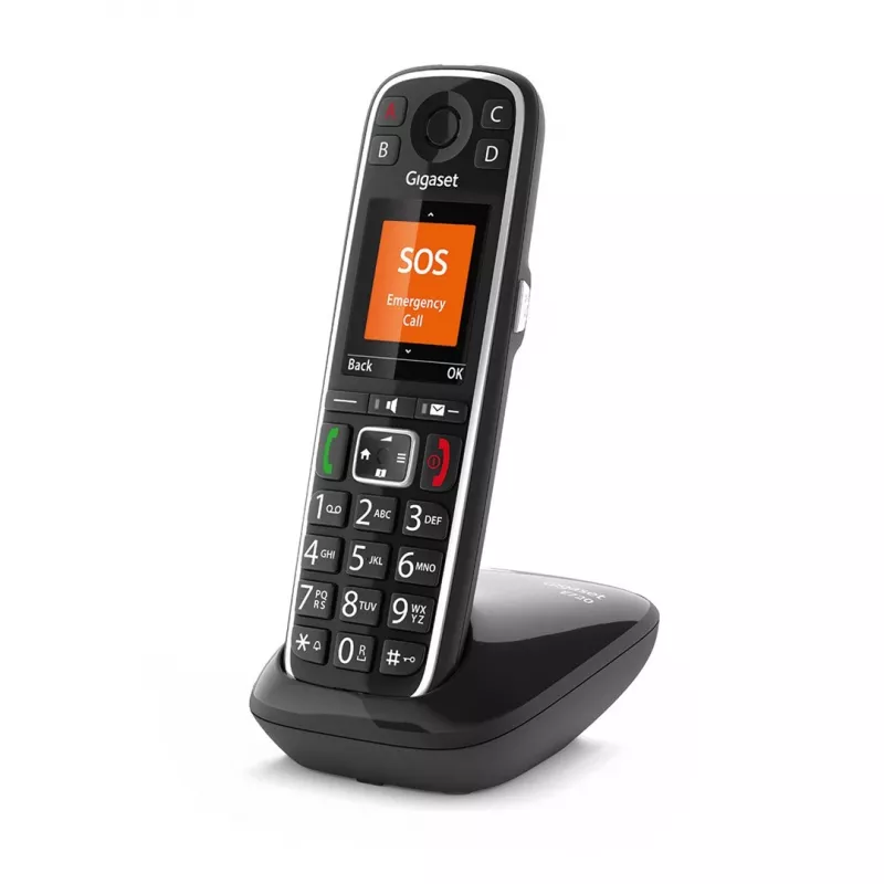 Gigaset E720 Αναλογικό/DECT τηλέφωνο με αναγνώριση κλήσης μαύρο