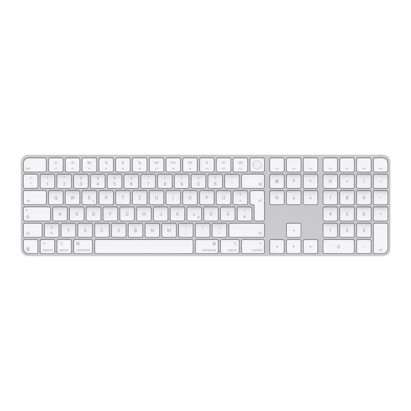 Apple Magic Πληκτρολόγιο MXK73D/A Universal USB + Bluetooth QWERTZ Γερμανικό λευκό