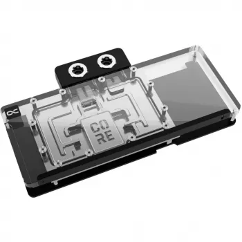Ψυκτικό block Alphacool Core RX 9070 XT Mercury διαφανές χρώμιο με backplate