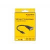 DeLOCK Προσαρμογέας USB Type-C σε RS-232 D-Sub 9-πολικό βύσμα 0,25 m