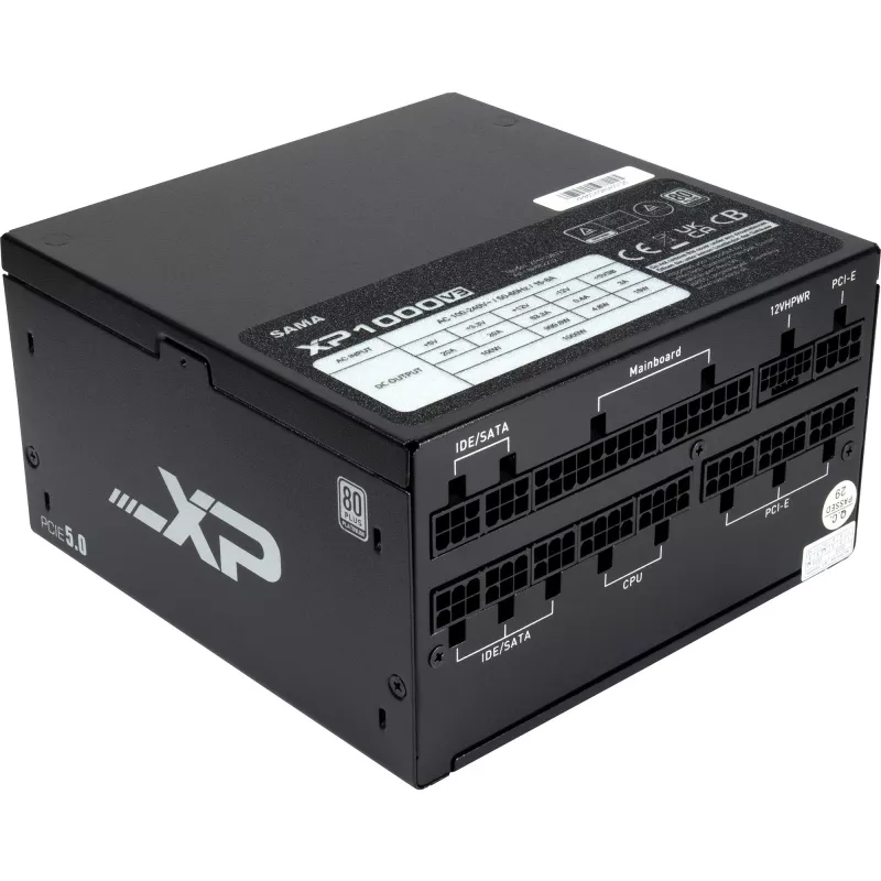 SAMA XPH-1000A, Τροφοδοτικό PC 1x 12 Pin High Power GPU, 3x PCIe, Cable management, 1000 Watt