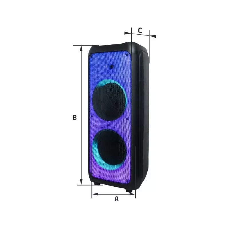 Φορητό ηχείο Manta SPK1202B250 BT, μαύρο