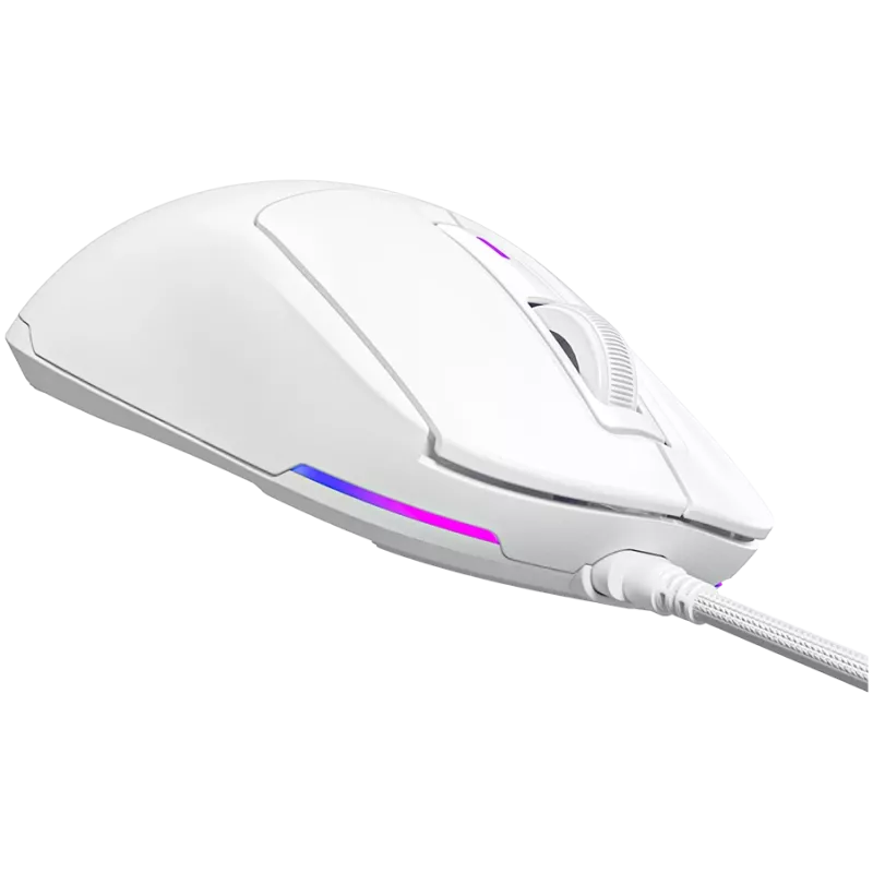 LORGAR MSA10, Ultralight Wired Gaming Mouse Advanced, λευκό