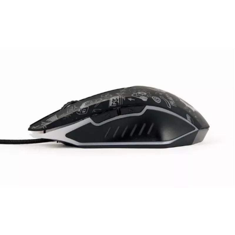 Ποντίκι USB οπτικό ΜΑΥΡΟ/MUS-6B-GRAFIX-01 Gembird