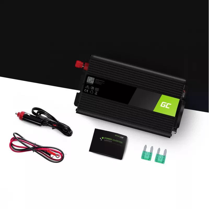 Μετασχηματιστής τάσης Green Cell® 24V σε 230V 300W Μαύρο