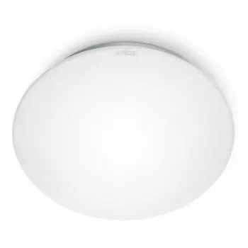 Φωτιστικό οροφής Steinel RS 16 L, υποδοχή E27, 100 W, λευκό, στρογγυλό, Ø 27,5 cm, ύψος 95 mm, ανιχνευτής κίνησης