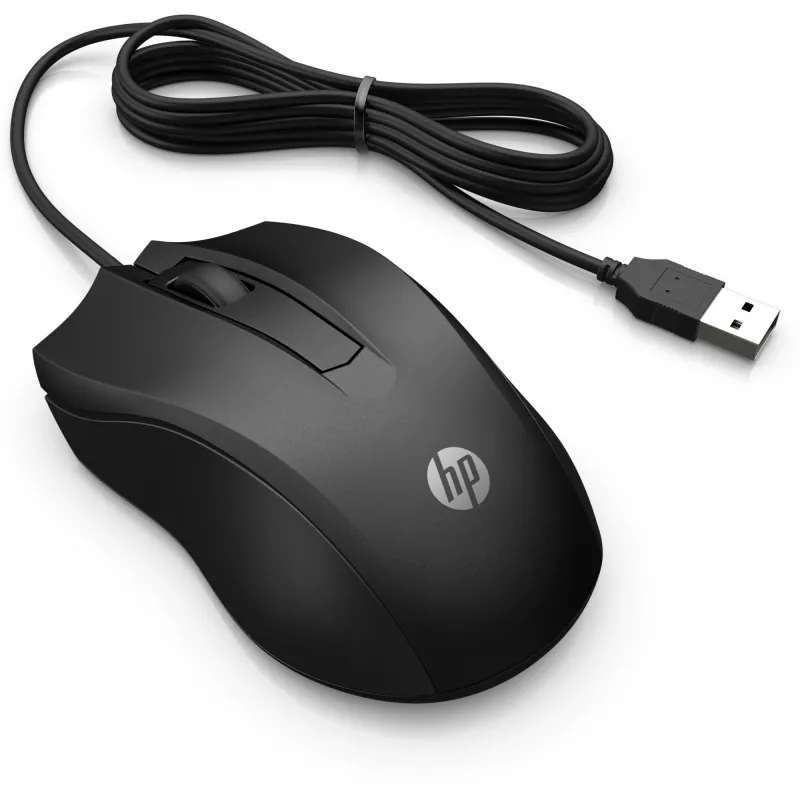 HP Ενσύρματο ποντίκι 105, αμφίχειρο, οπτικό, USB Type-A, 1600 DPI, μαύρο