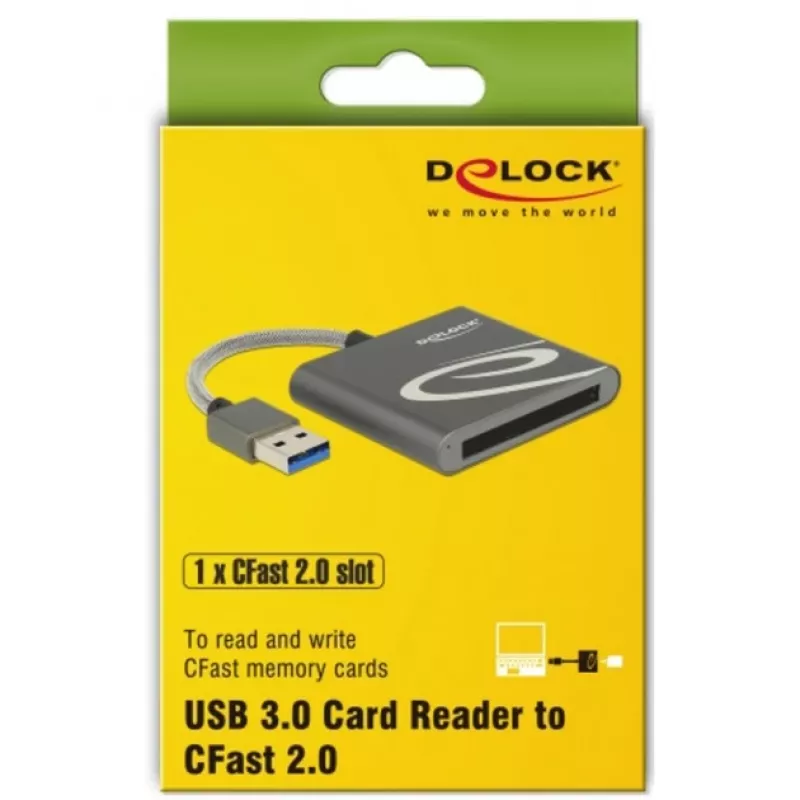 Αναγνώστης καρτών DeLOCK 91525 USB 3.2 Gen 1 Γκρι