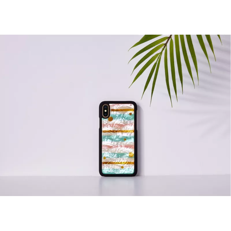 Θήκη smartphone iKins για iPhone XS / iPhone XS Max – Pop Mint μαύρο