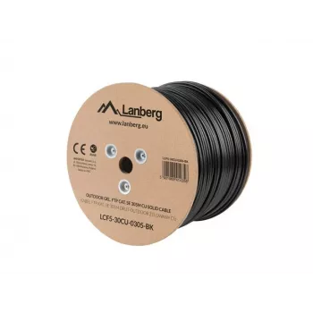 Καλώδιο δικτύου Lanberg LCF5-30CU-0305-BK RJ45 Cat5e 305 m μαύρο