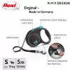 Flexi Automatic Λουρί Μαύρο Design S 5 m, μπλε
