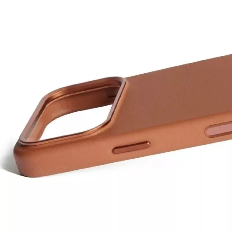 Mujjo Full Leather Case MagSafe Θήκη για iPhone 17 Pro Καφέ