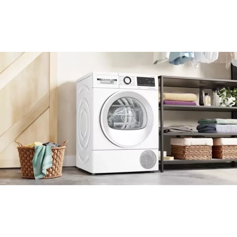 Στεγνωτήριο ρούχων Bosch WQG145APPL 9 kg αντλία θερμότητας, 14 προγράμματα, οθόνη LED, Λευκό