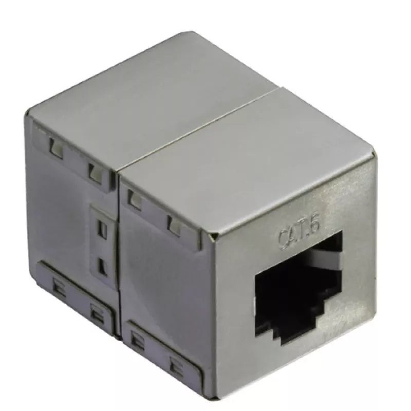 Υποδοχή θηλυκή Modular RJ-45 VALUE Cat.6 θωρακισμένη ασημί