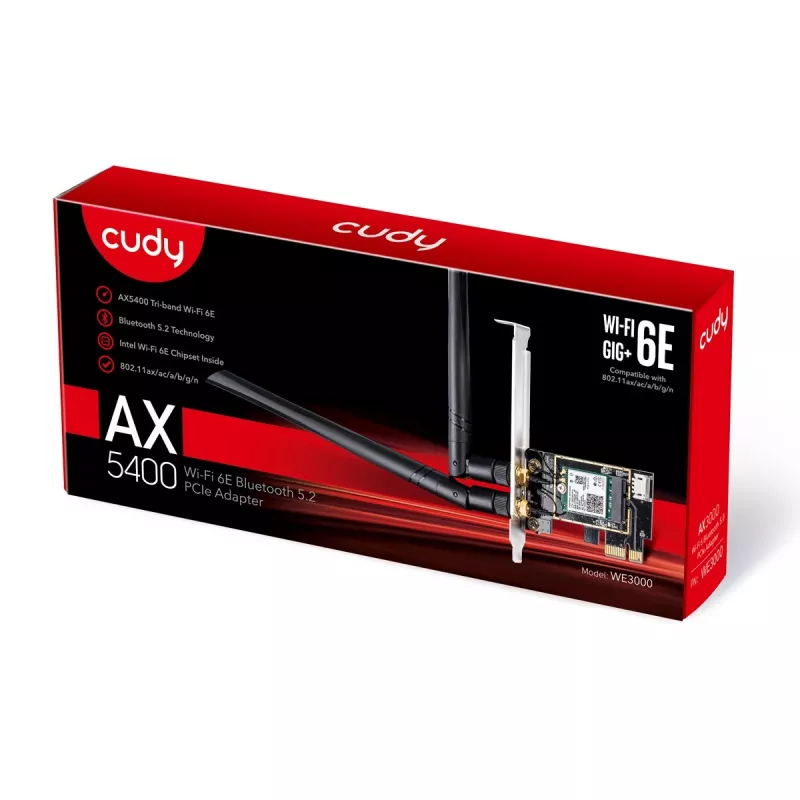 Cudy WE3000 εσωτερική κάρτα δικτύου Wi-Fi / Bluetooth 2400 Mbit/s