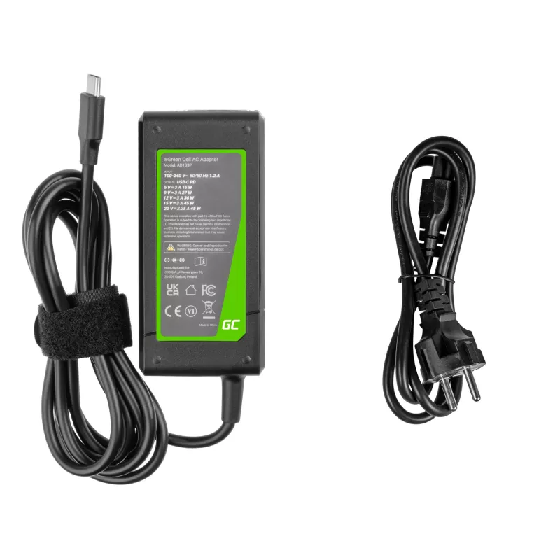 Προσαρμογέας Green Cell AD133P εσωτερικού χώρου 45W μαύρο