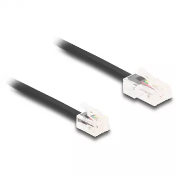 Καλώδιο τηλεφώνου DeLOCK RJ45 βύσμα αρσενικό σε RJ11 βύσμα αρσενικό μαύρο 10 m