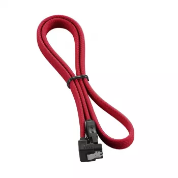 CableMod ModMesh - Καλώδιο SATA - Serial ATA 150/300/600 - SATA (W) ορθή γωνία σε SATA (W) - 60 cm - κόκκινο (CM-CAB-RSAT-N60KR-R)