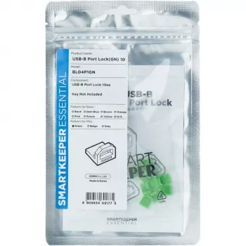 SmartKeeper BL04P1GN 10 x USB B-Port Blockers χωρίς κλειδί mini πράσινο SLSART-0105 SLSART0105 (SLSART-0105)