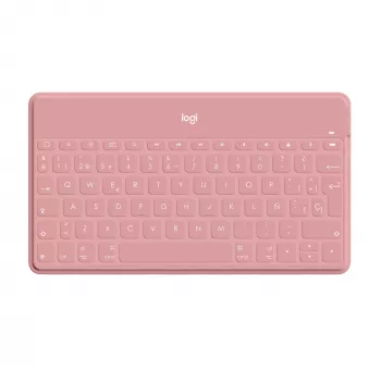 Logitech Keys-To-Go - Πληκτρολόγιο - Bluetooth - QWERTY - Ισπανικό - Blush Pink - για Apple iPad/iPhone/TV