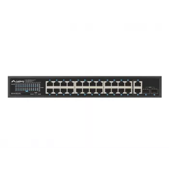 Unmanaged switch LANBERG RSGE-24P-2GE-2S-360 με 24 θύρες RJ-45 Ethernet