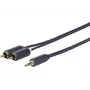 Vivolink PROMJRCA0.5 καλώδιο ήχου 0,5 m 3,5 mm 2 x RCA μαύρο
