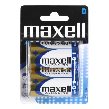 Αλκαλική μπαταρία μίας χρήσης MAXELL D 1,5V (κυλινδρική) – 2 τεμ., blister