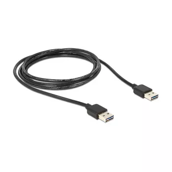 Καλώδιο USB DeLOCK 1m USB 2.0 A μαύρο