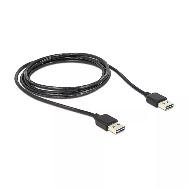 Καλώδιο USB DeLOCK 1m USB 2.0 A μαύρο