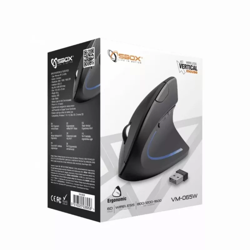 Sbox VM-065W Κάθετο ποντίκι