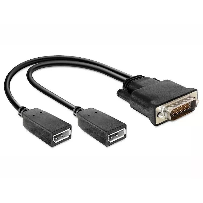Προσαρμογέας καλωδίου βίντεο DeLOCK 65354 DMS σε 2 x DisplayPort μαύρο