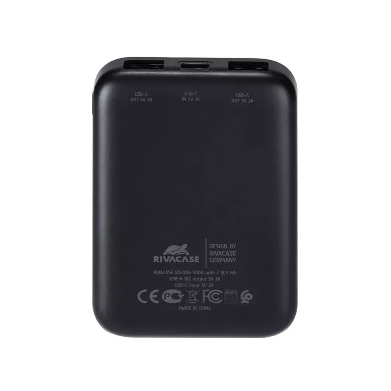 Powerbank USB 5000MAH/VA2006 μαύρο Rivacase
