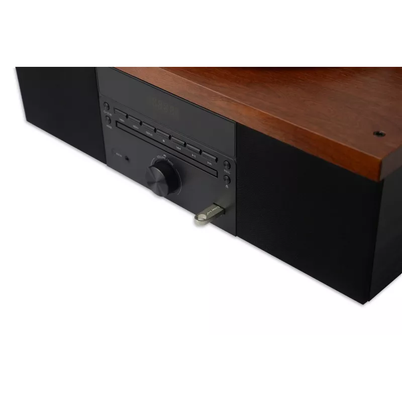 Πικάπ AKAI ATT-14BT με Bluetooth, ιμάντα κίνησης, ενσωματωμένο προενισχυτή phono, έξοδο USB