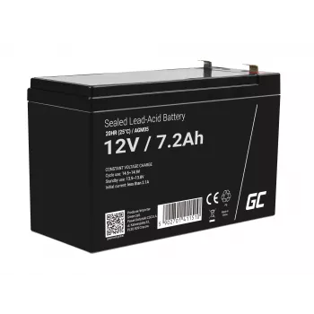 Μπαταρία UPS Green Cell AGM05 — 12 V 7,2 Ah μολύβδου-υαλοβάμβακα (VRLA), 95 mm Υ, 151×65 mm, 2,15 kg