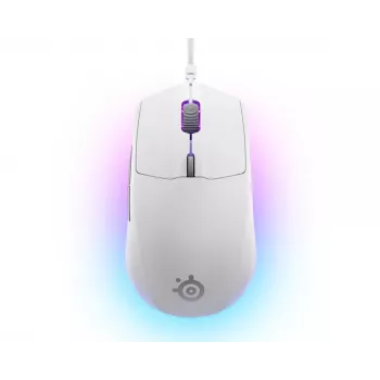 Gaming ποντίκι STEELSERIES Rival 3 Gen 2 — οπτικό, 8500 DPI, ενσύρματο USB Type-A, για δεξιόχειρες, λευκό, 77 g