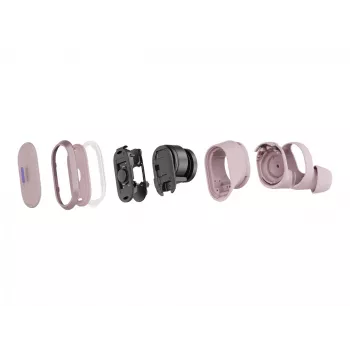 Logitech Zone True Wireless, Ακουστικά in-ear, ANC, Rosé, ροζ, In-Ear, Bluetooth, 985-001090