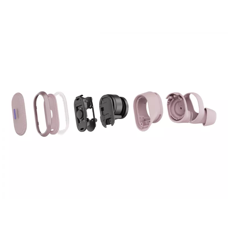 Logitech Zone True Wireless, Ακουστικά in-ear, ANC, Rosé, ροζ, In-Ear, Bluetooth, 985-001090