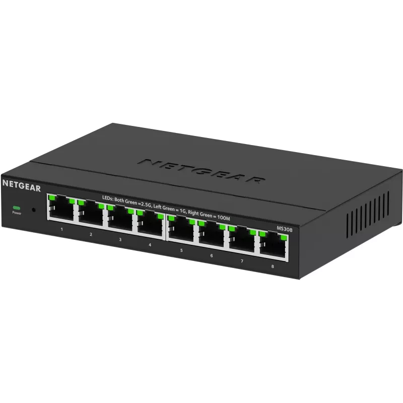 NETGEAR MS308 unmanaged 2.5G Ethernet (100/1000/2500) μαύρο