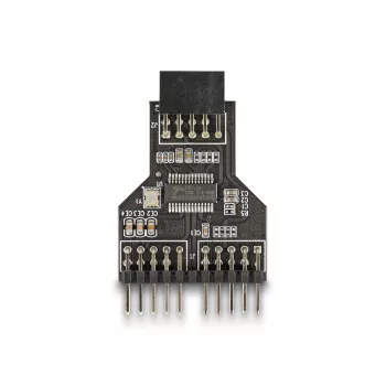 DeLOCK 60045 προσαρμογέας καλωδίου 9-Pin USB 2.0 2 x 9-Pin-Header μαύρο