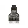 DeLOCK 60045 προσαρμογέας καλωδίου 9-Pin USB 2.0 2 x 9-Pin-Header μαύρο