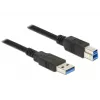 Καλώδιο USB DeLOCK 85065 USB 3.2 Gen 1 0,5 m USB A USB B μαύρο
