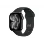 Apple Watch Series 11 GPS + Cellular 42mm Μαύρη θήκη από αλουμίνιο με μαύρο λουράκι Sport – M/L | Apple