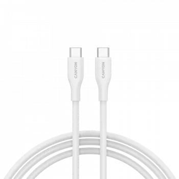 CANYON Καλώδιο CC60SC10 C-C 60W 1m Σιλικόνη Λευκό
